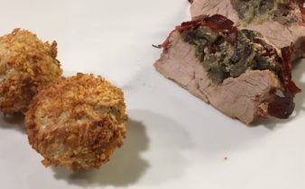 Sprøde ris kugler med blomkål og grøn chili