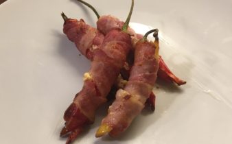 Bacon wrapped jalapenos