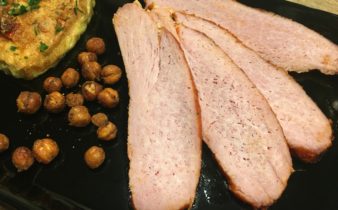Marineret skinke flanksteak af skinkeinderlår