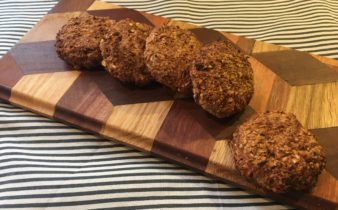 Energi kager med banan, havregryn og mandler (gluten, sukker -og fedtfri)