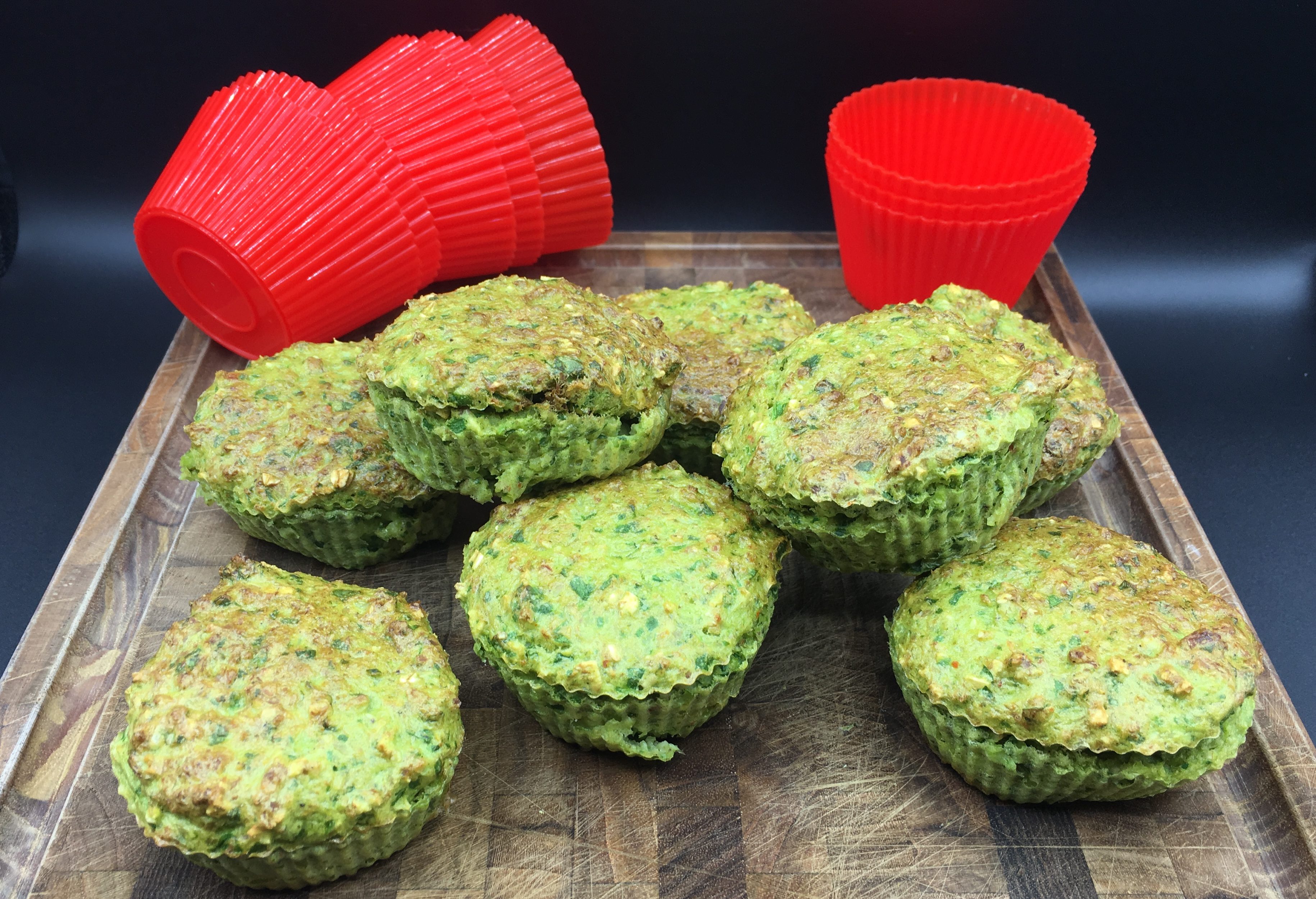 Sunde Muffins Med Blomk l Og Spinat Airfryeropskrifter dk sunde-muffins-med-blomk-l-og-spinat-airfryeropskrifter-dk