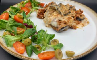 Græsk moussaka med aubergine