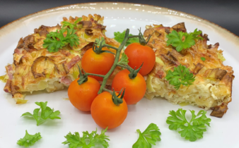 Porretærte på pastabund
