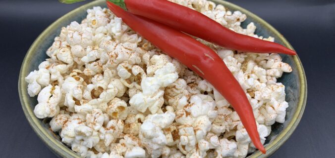 Airfryer popcorn med chili