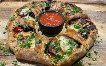 Pizza steak fuldkorn style